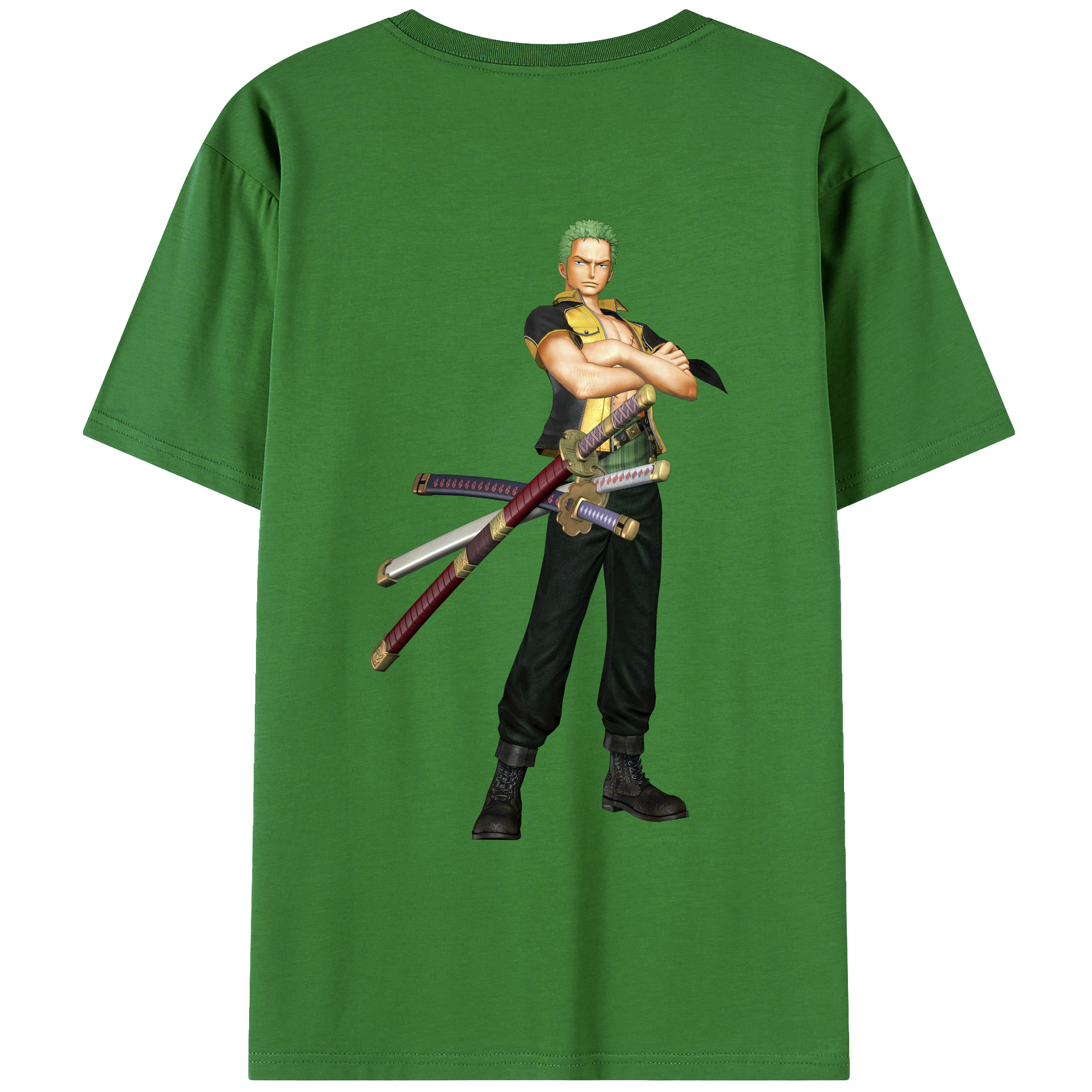 ワンピース ロロノア・ゾロ ONE PIECE Roronoa Zoro レディース半袖Tシャツ(バックプリント)